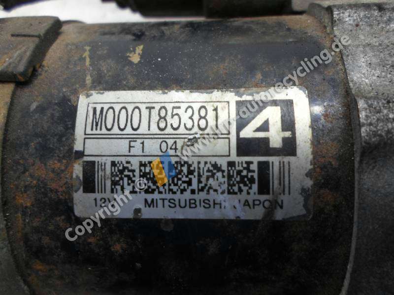 Peugeot 206 original Anlasser Starter M000T85381 BJ2001